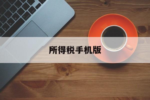 所得税手机版(企业所得税手机app)